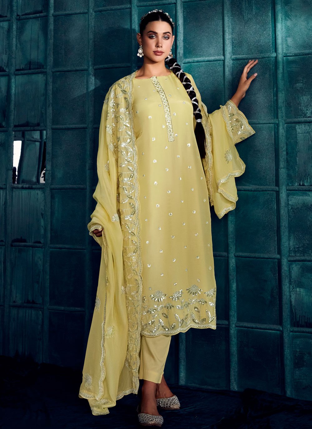 Zulfat Designer Studio Alisha Jam Satin Affordable Rate Salwar Suit