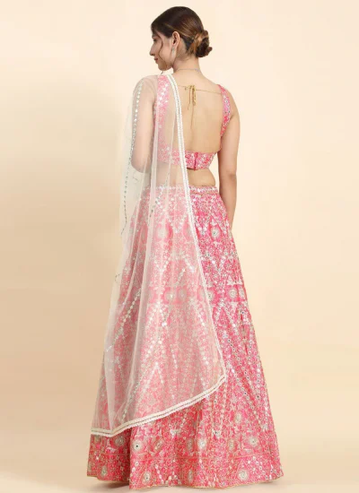 
                            Masterly Pink Designer Lehenga Choli