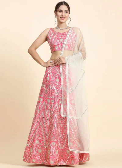 Masterly Pink Designer Lehenga Choli