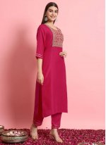Mesmeric Silk Blend Readymade Salwar Suit