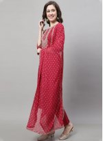 Mesmerizing Pink Cotton Trendy Salwar Kameez