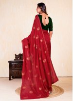Mesmerizing Vichitra Silk Ceremonial Trendy Saree