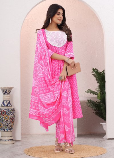Modernistic Pink Festival Trendy Salwar Suit