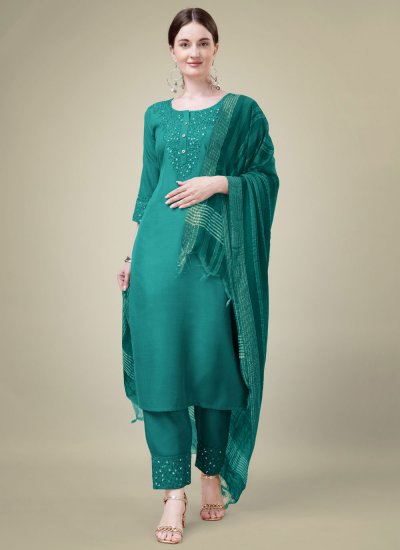 Modernistic Rama Blended Cotton Trendy Salwar Suit