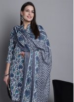 Multi Colour Casual Blended Cotton Salwar Suit