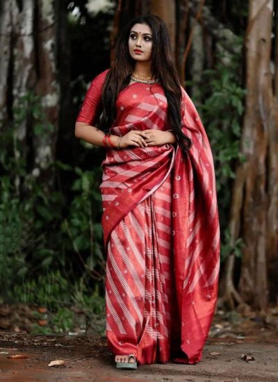 Multi Colour Party Banarasi Silk Designer Saree