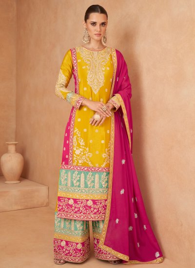 Yellow Color Combination Suits designs | #Punjabi suits designs #Fashionera  - YouTube