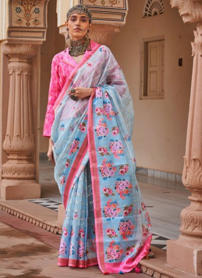 Noble Woven Linen Classic Saree