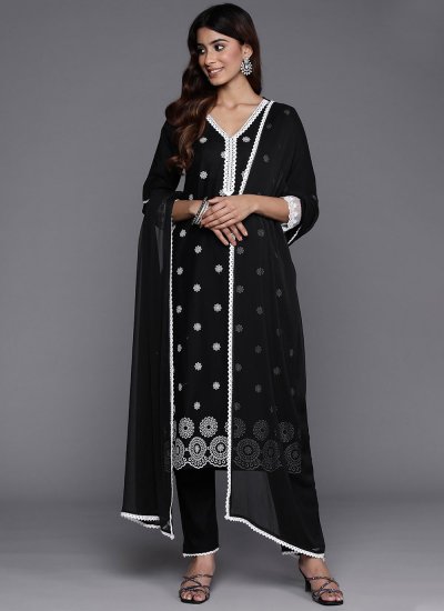 Orphic Cotton Black Readymade Salwar Suit