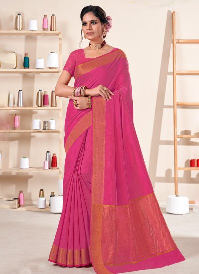 Outstanding Silk Woven Contemporary Style Saree