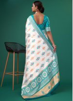 Patola Silk  Weaving Contemporary Saree in Multi Colour
