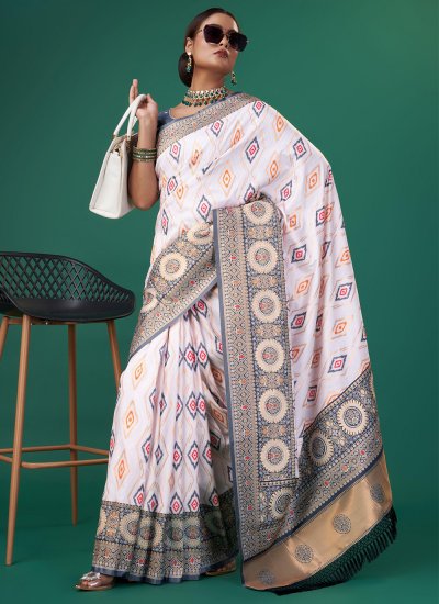 Patola Silk  Weaving Multi Colour Saree