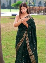 Picturesque Green Casual Trendy Saree