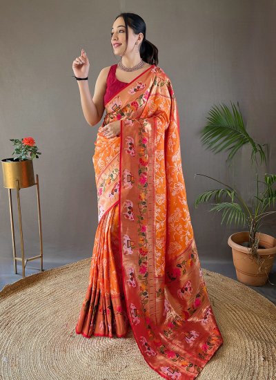 Picturesque Weaving Designer Traditional Saree