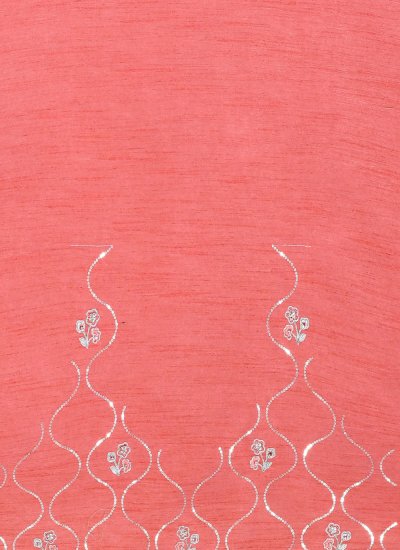 Pink Ceremonial Contemporary Style Saree