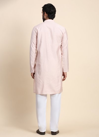 
                            Pink Color Kurta Pyjama