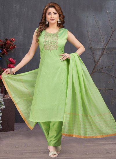 Precious Dori Work Green Trendy Salwar Suit 