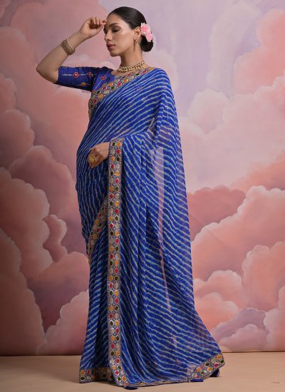 Princely Print Trendy Saree