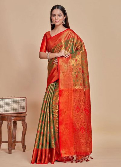 Radiant Woven Engagement Classic Saree