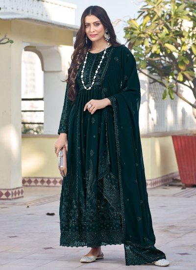 Rama Embroidered Georgette Trendy Salwar Suit