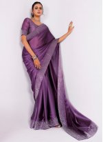 Rangoli Saree in Purple