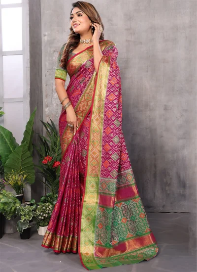 Rani Party Traditional Saree