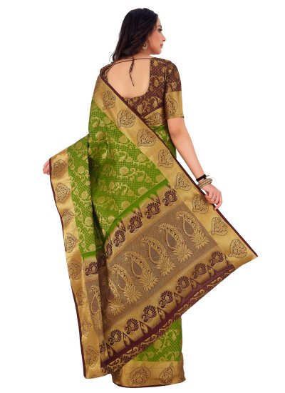 Remarkable Green Weaving Kanjivaram Silk Classic Saree