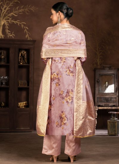 Royal Pink Digital Print Trendy Salwar Suit