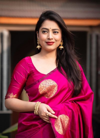 Royal Silk Rani Classic Designer Saree