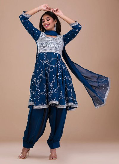 Ruritanian Embroidered Ceremonial Trendy Salwar Suit