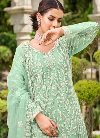 Sea Green Color Salwar Suit
