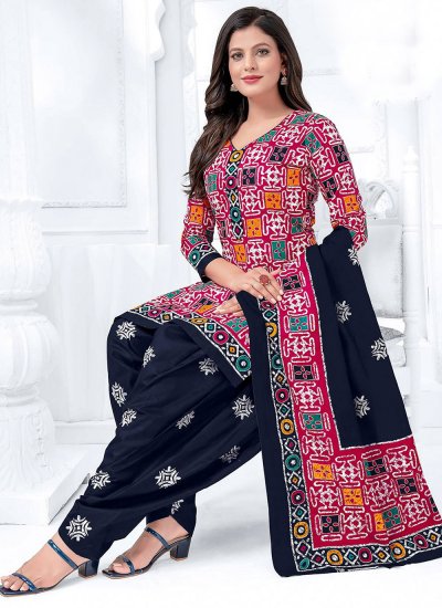 Buy Jaipuri Women's Cotton Printed Patiala Salwar with Dupatta | Zigzag  Pattern Patiala Pajama/Pants for Women's & Girl's | Readymade Salwar &  Dupatta Sets (Free Size) - Black at Amazon.in