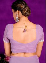 Shimmer Lavender Classic Saree