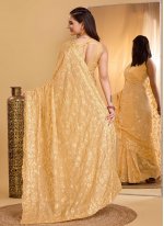 Silk Designer Saree in Gold