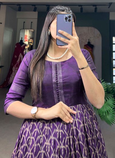 Silk Purple Gown 