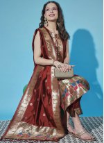 Simplistic Cotton Silk Festival Designer Salwar Suit