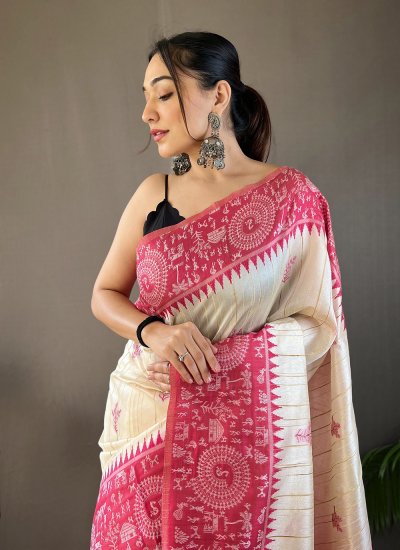 Staring Hot Pink Party Classic Saree