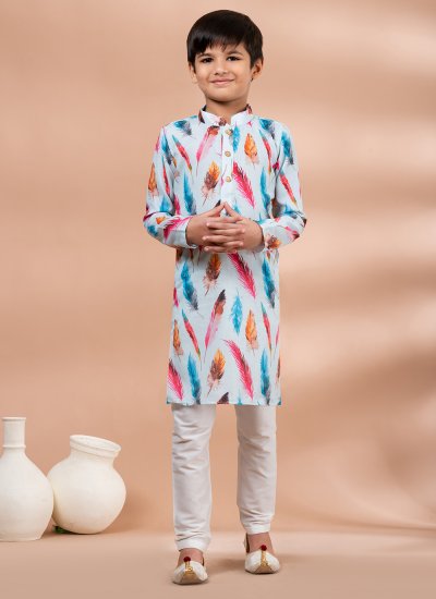 Suave Cotton Multi Colour Digital Print Kurta Pyjama