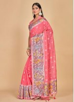 Subtle Kanjivaram Silk Pink Trendy Saree