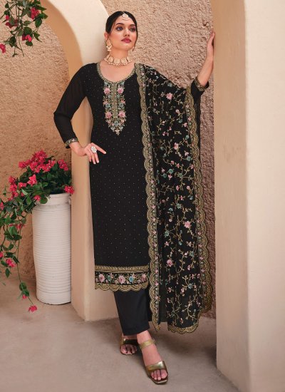 Sumptuous Embroidered Ceremonial Pant Style Suit