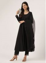 Sunshine Black Designer Cotton Designer Salwar Suit