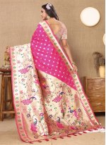 Thrilling Silk Pink Saree