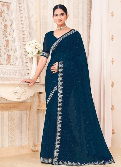 Thrilling Zari Satin Morpeach  Classic Saree