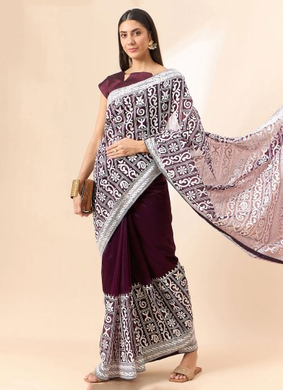 Transcendent Embroidered Trendy Saree