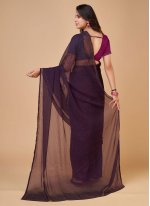 Trendy Saree Swarovski Silk in Purple