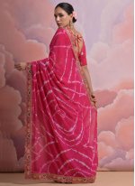 Voluptuous Pink Trendy Saree