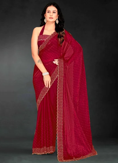 Aesthetic Rani Sangeet Designer Saree