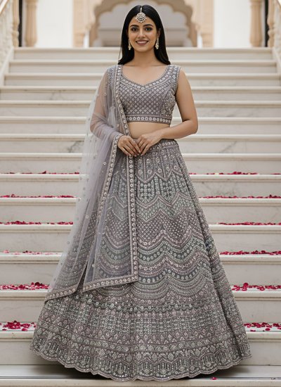 Artistic Sequins Net Designer Lehenga Choli