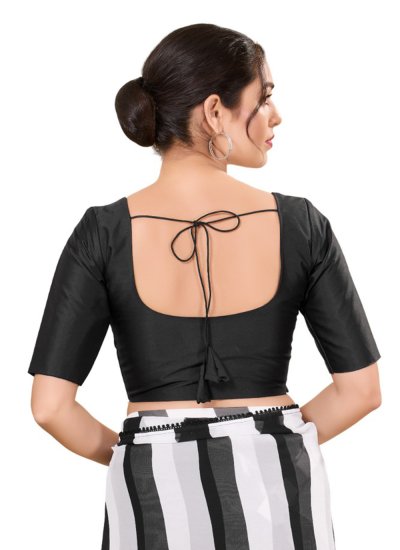 Black Brocade Blouse 
                            Black Brocade Blouse