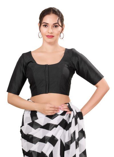 Black Brocade Blouse